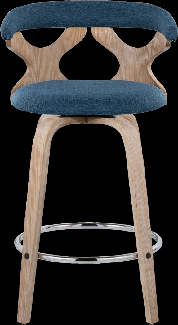 Wyndmoor II Blue Swivel Counter Height Stool, Set of 2 - Thumbnail - Image 9