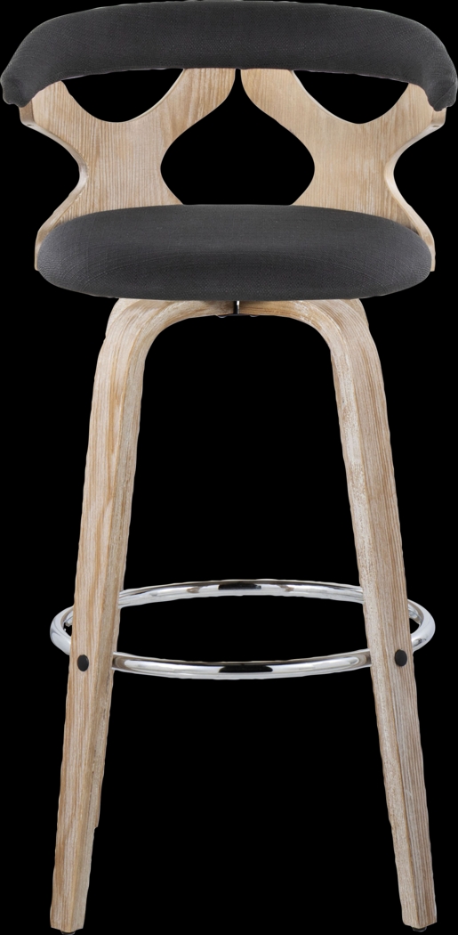Wyndmoor II Charcoal Swivel Barstool, Set of 2 - Thumbnail - Image 10
