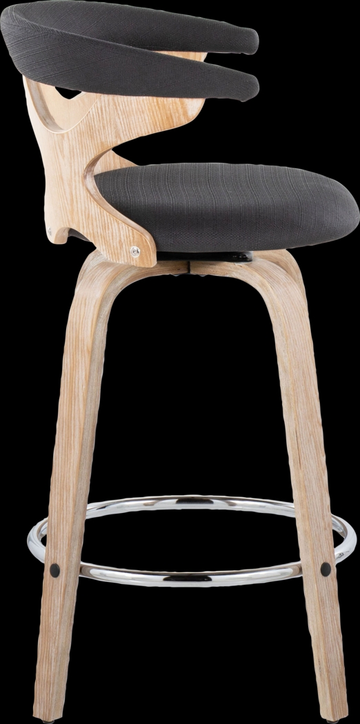 Wyndmoor II Charcoal Swivel Counter Height Stool, Set of 2 - Thumbnail - Image 7