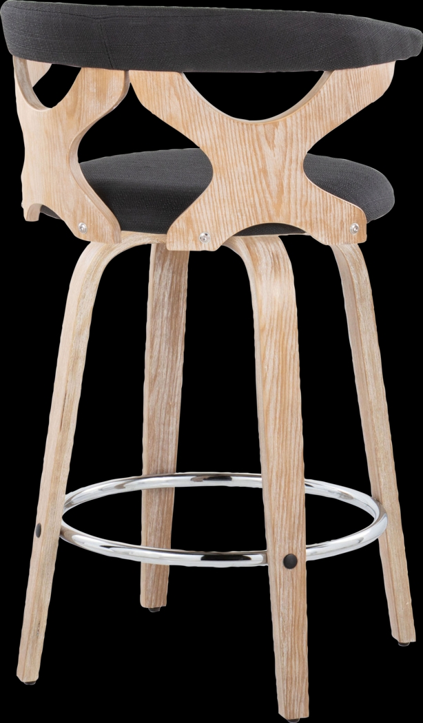 Wyndmoor II Charcoal Swivel Counter Height Stool, Set of 2 - Thumbnail - Image 8