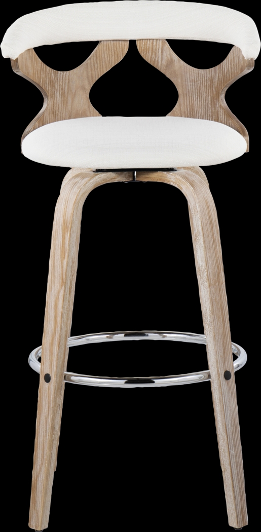 Wyndmoor II Cream Swivel Barstool, Set of 2 - Thumbnail - Image 9