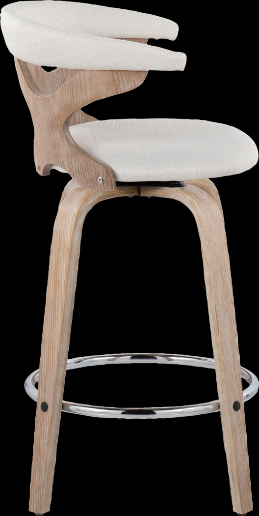 Wyndmoor II Cream Swivel Counter Height Stool, Set of 2 - Thumbnail - Image 7