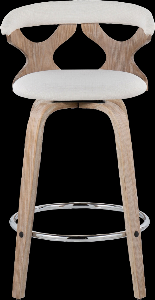 Wyndmoor II Cream Swivel Counter Height Stool, Set of 2 - Thumbnail - Image 10