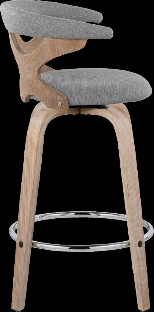 Wyndmoor II Gray Swivel Counter Height Stool, Set of 2 - Thumbnail - Image 8