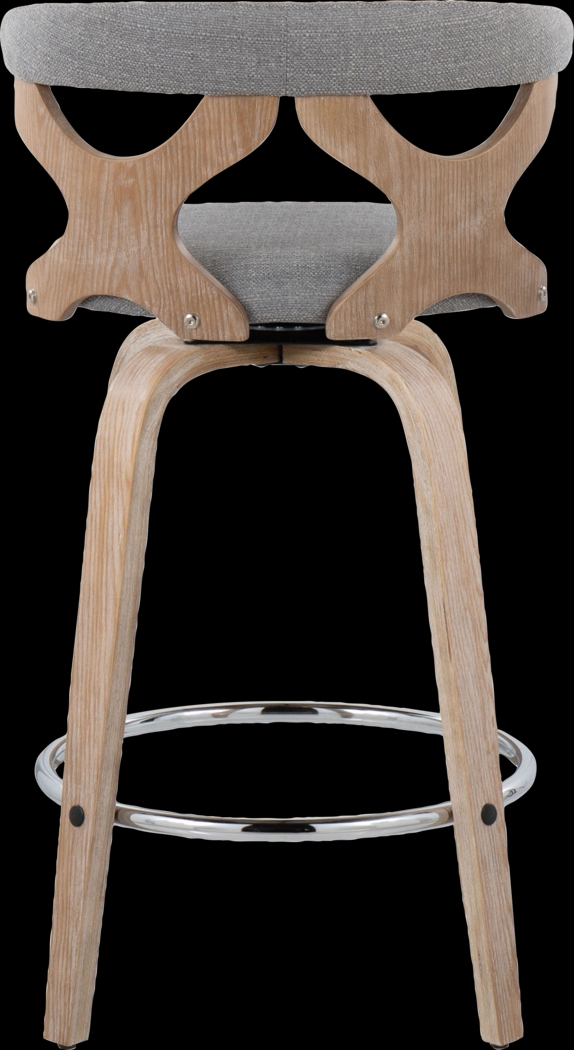 Wyndmoor II Gray Swivel Counter Height Stool, Set of 2 - Thumbnail - Image 9