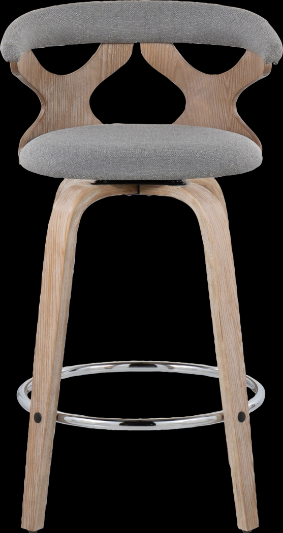 Wyndmoor II Gray Swivel Counter Height Stool, Set of 2 - Thumbnail - Image 10