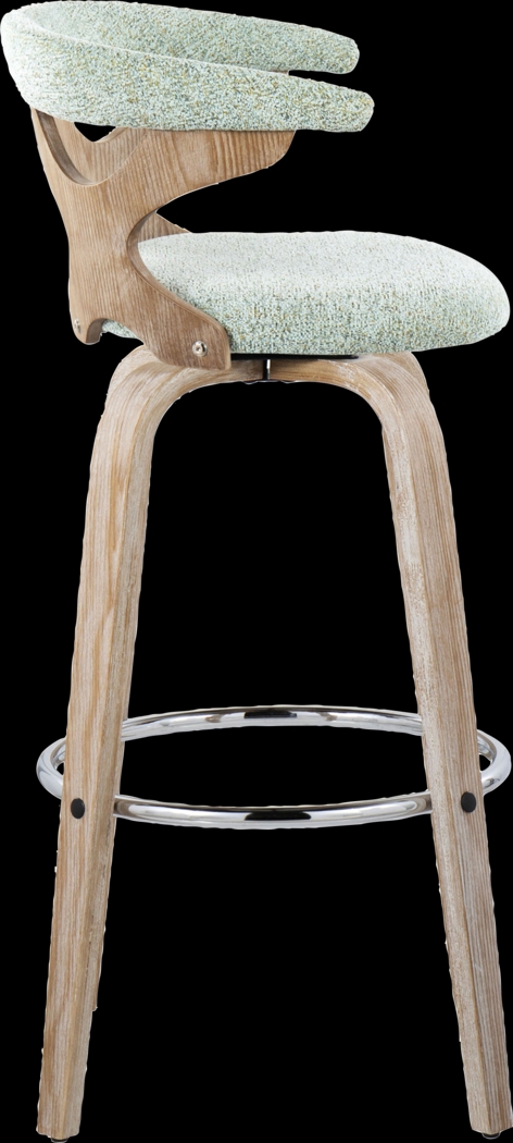Wyndmoor II Seafoam Swivel Barstool, Set of 2 - Thumbnail - Image 7