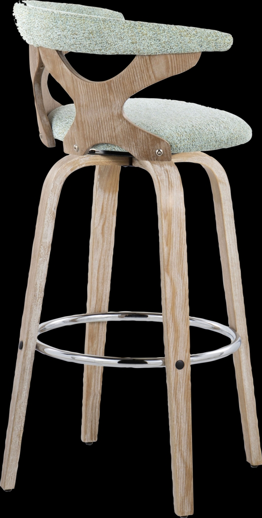 Wyndmoor II Seafoam Swivel Barstool, Set of 2 - Thumbnail - Image 8