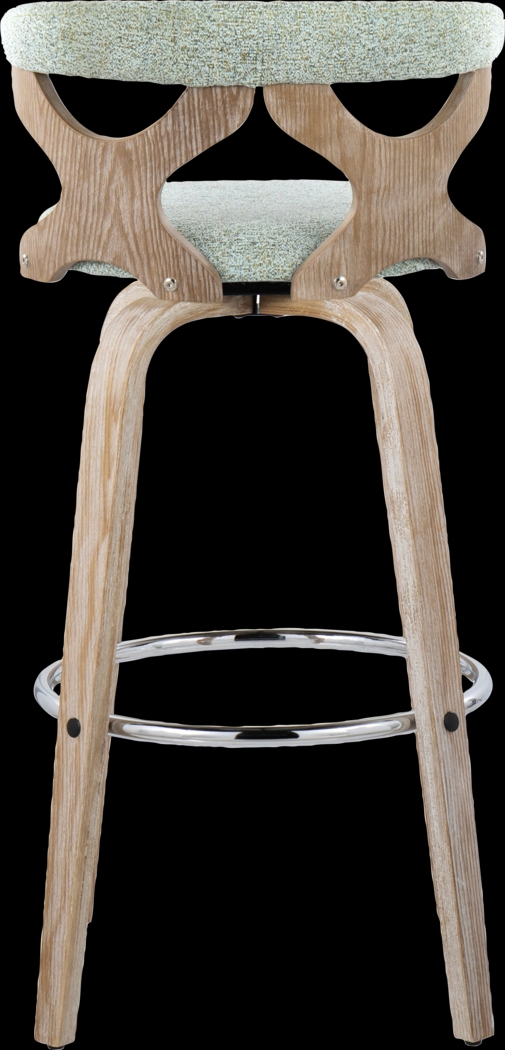 Wyndmoor II Seafoam Swivel Barstool, Set of 2 - Thumbnail - Image 9