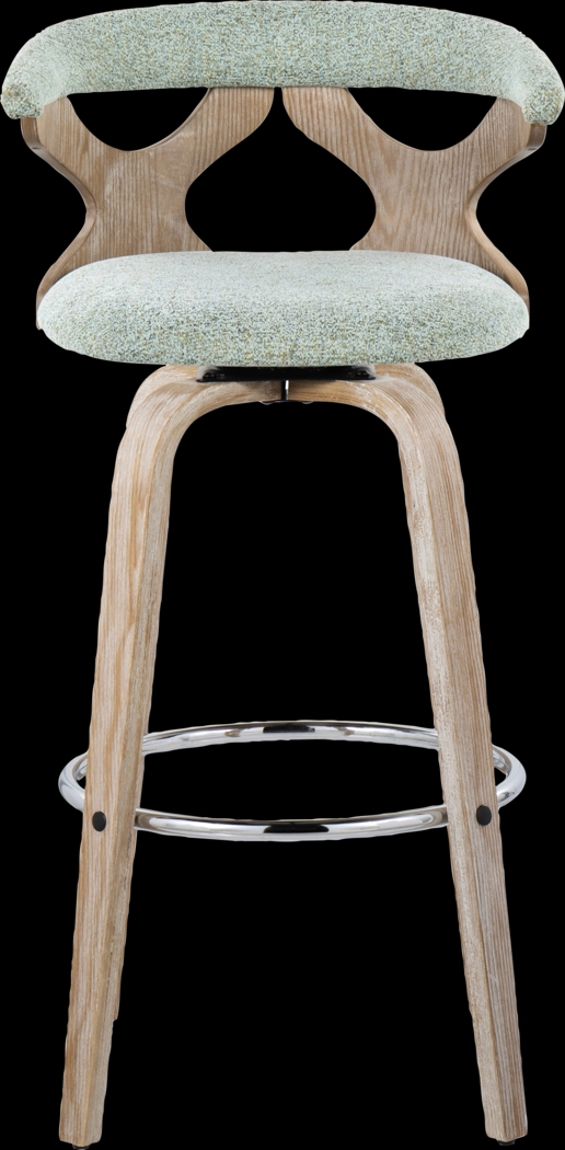 Wyndmoor II Seafoam Swivel Barstool, Set of 2 - Thumbnail - Image 10