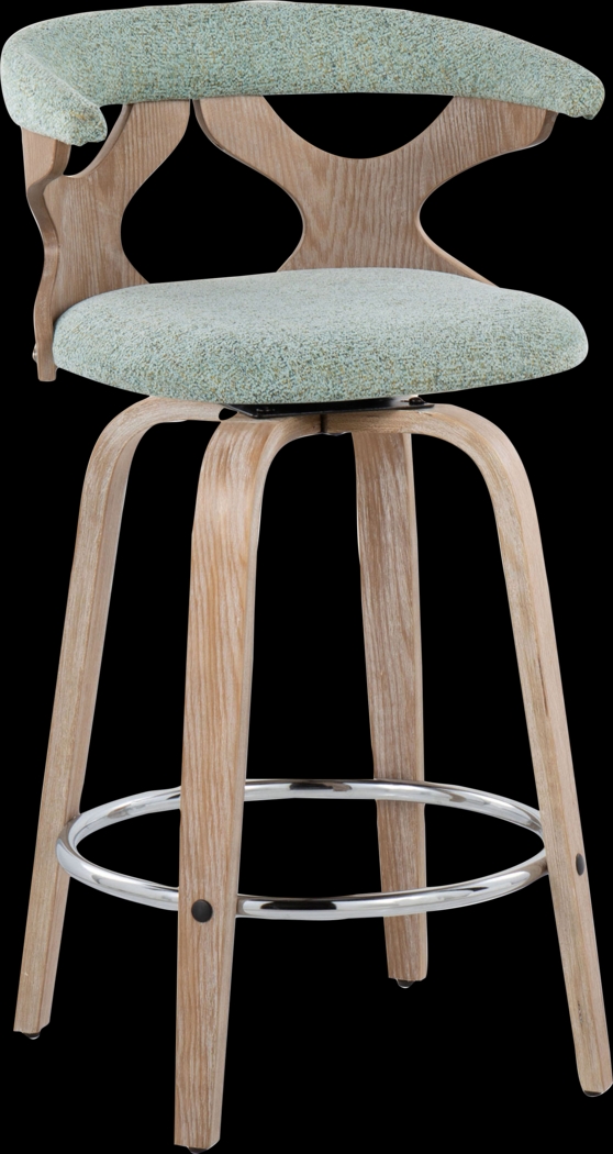 Wyndmoor II Seafoam Swivel Counter Height Stool, Set of 2 - Thumbnail - Image 6