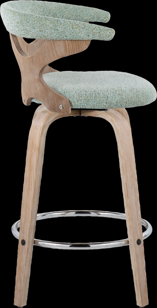 Wyndmoor II Seafoam Swivel Counter Height Stool, Set of 2 - Thumbnail - Image 7