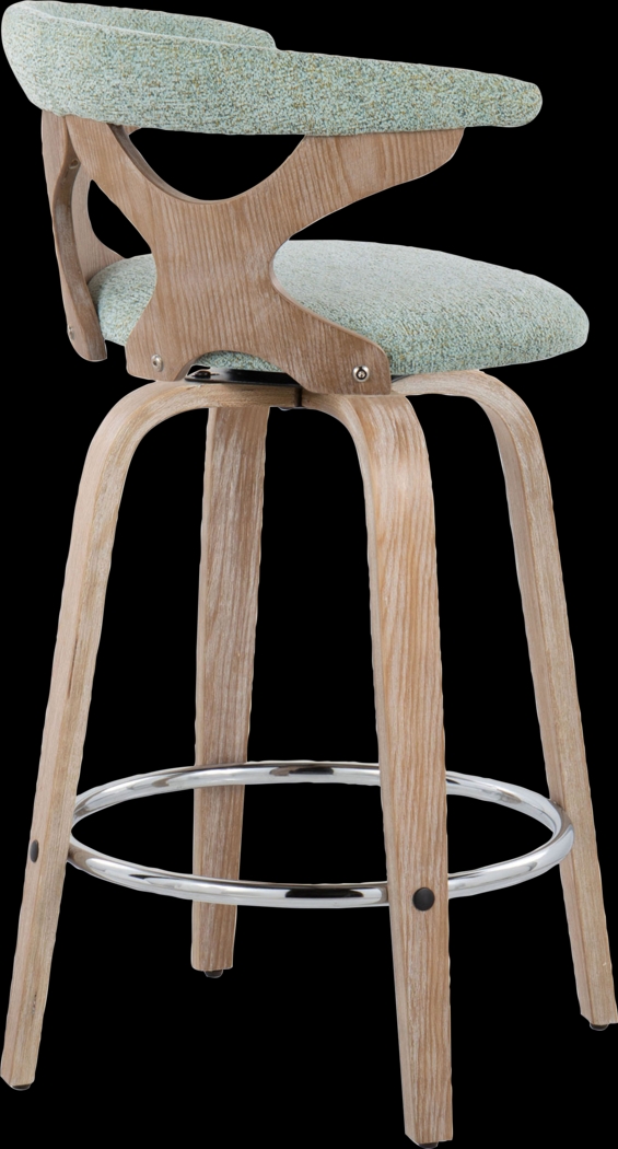 Wyndmoor II Seafoam Swivel Counter Height Stool, Set of 2 - Thumbnail - Image 8