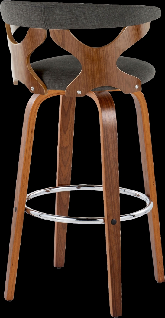 Wyndmoor III Charcoal Swivel Barstool, Set of 2 - Thumbnail - Image 7