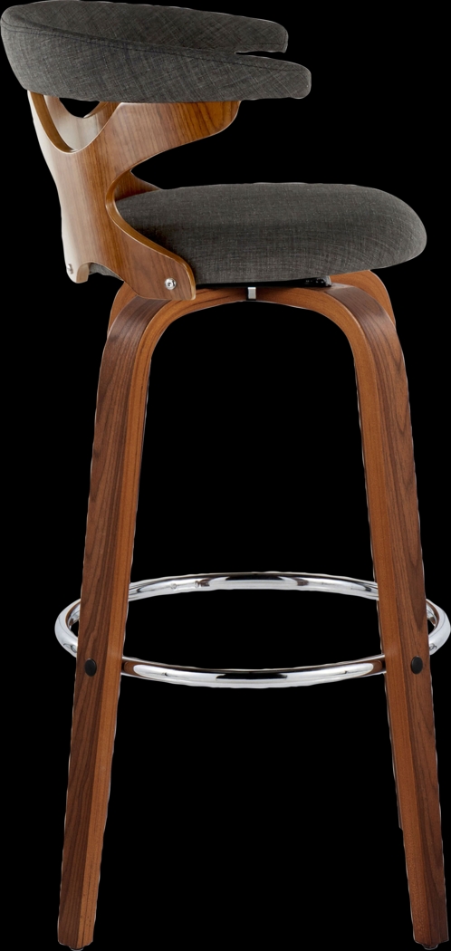 Wyndmoor III Charcoal Swivel Barstool, Set of 2 - Thumbnail - Image 10