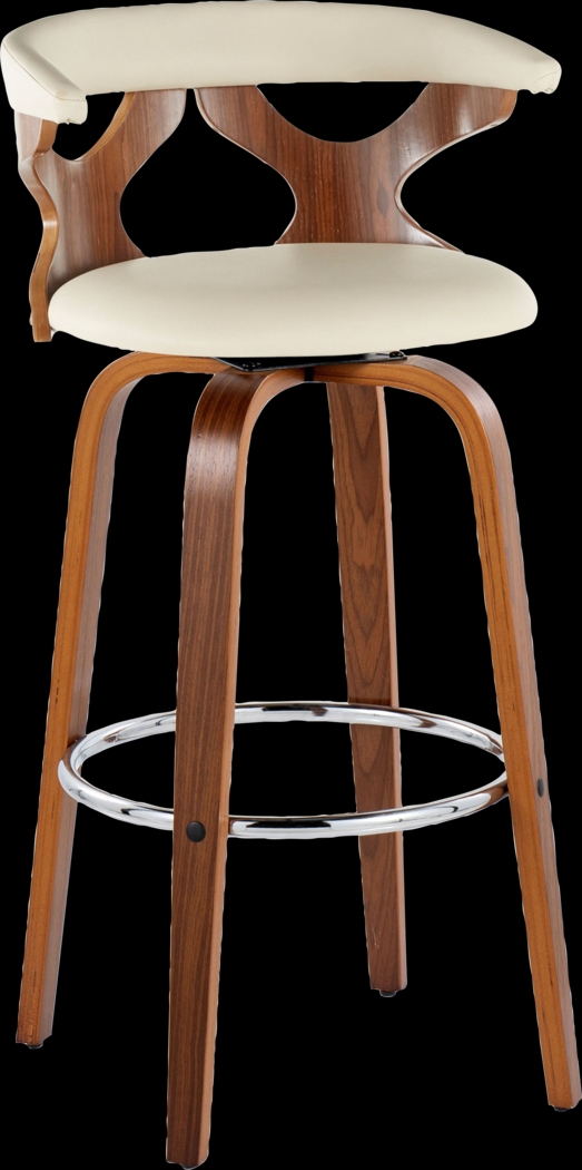Wyndmoor III Cream Swivel Barstool, Set of 2 - Thumbnail - Image 6