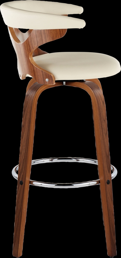 Wyndmoor III Cream Swivel Barstool, Set of 2 - Thumbnail - Image 7