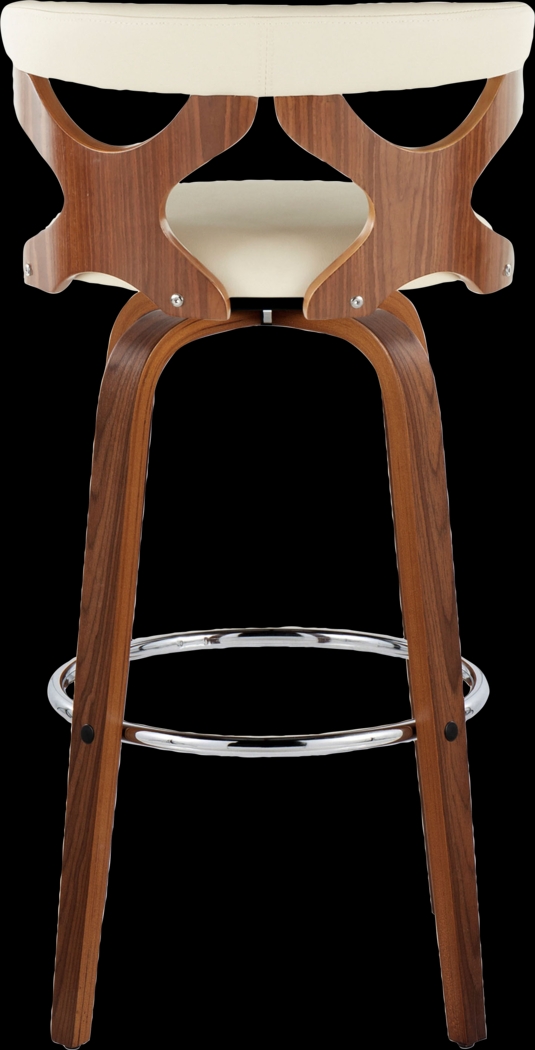 Wyndmoor III Cream Swivel Barstool, Set of 2 - Thumbnail - Image 9