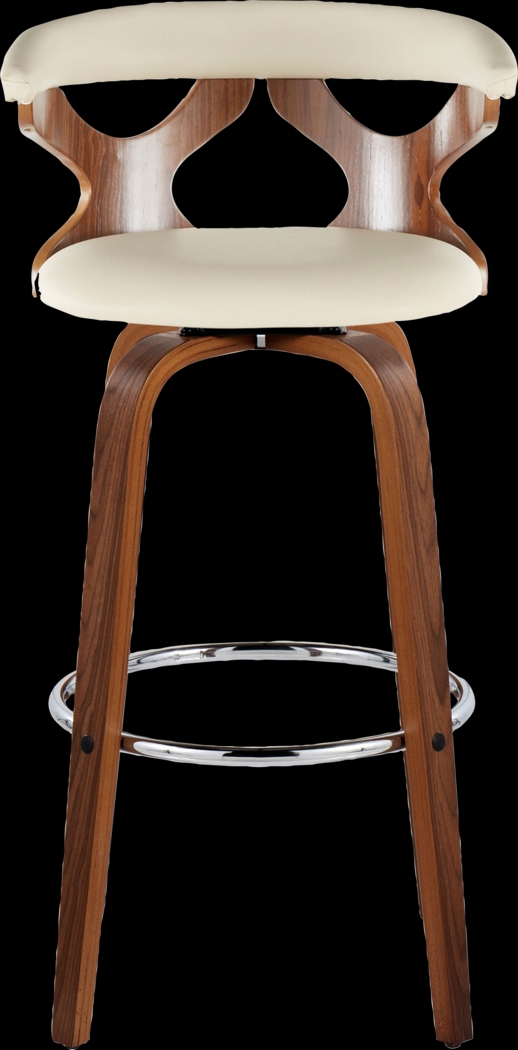 Wyndmoor III Cream Swivel Barstool, Set of 2 - Thumbnail - Image 10