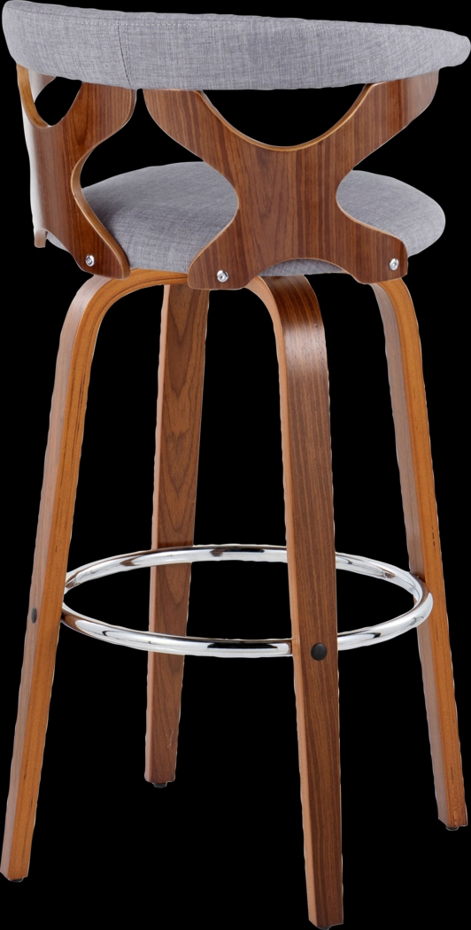 Wyndmoor III Light Gray Swivel Barstool, Set of 2 - Thumbnail - Image 8