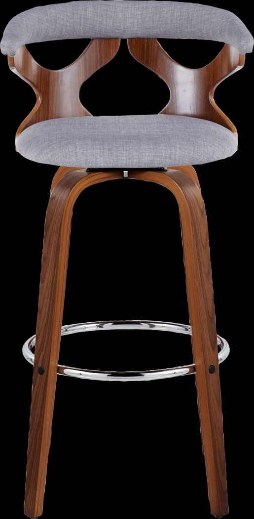 Wyndmoor III Light Gray Swivel Barstool, Set of 2 - Thumbnail - Image 10