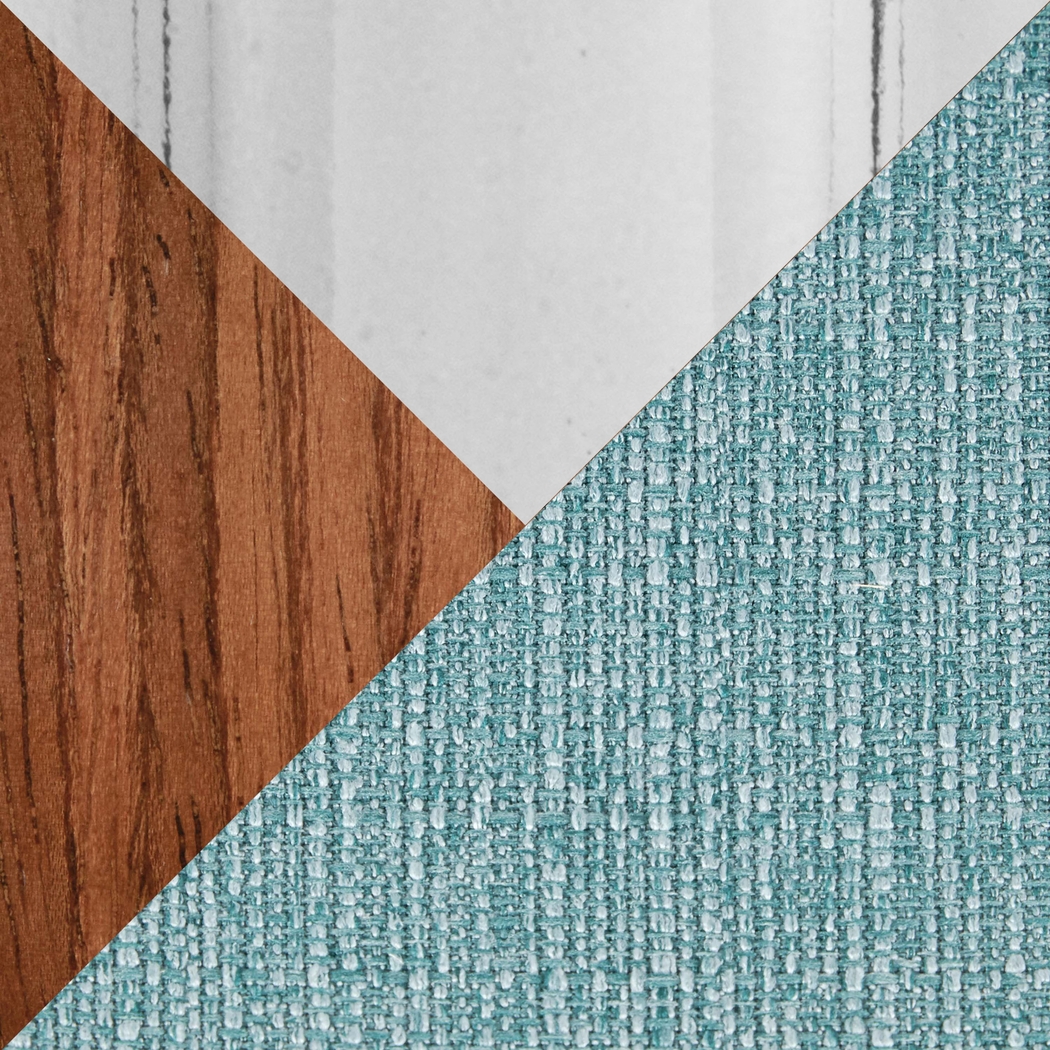 Wyndmoor III Teal Swivel Barstool, Set of 2 - Thumbnail - Image 11