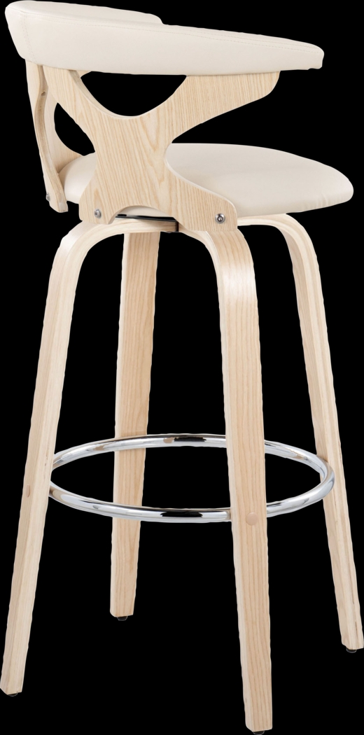 Wyndmoor IV Cream Swivel Barstool, Set of 2 - Thumbnail - Image 8
