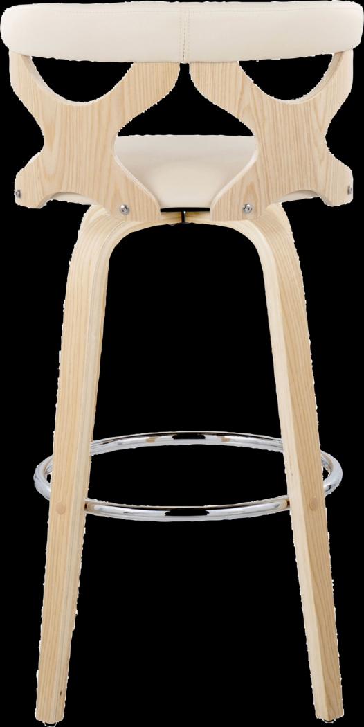 Wyndmoor IV Cream Swivel Barstool, Set of 2 - Thumbnail - Image 9