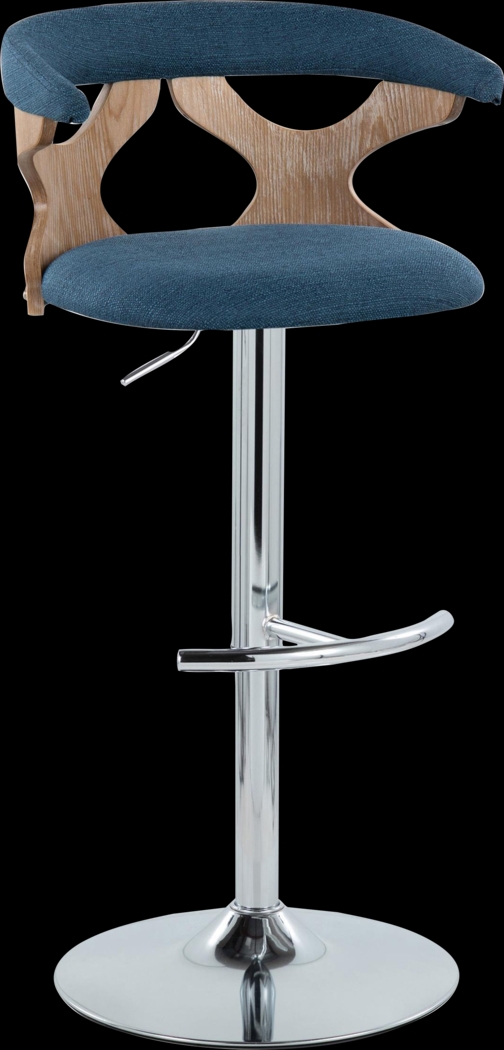 Wyndmoor IX Blue Adjustable Barstool, Set of 2 - Thumbnail - Image 6