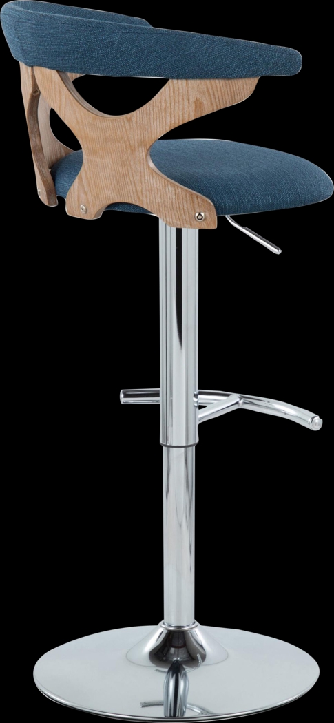 Wyndmoor IX Blue Adjustable Barstool, Set of 2 - Thumbnail - Image 8