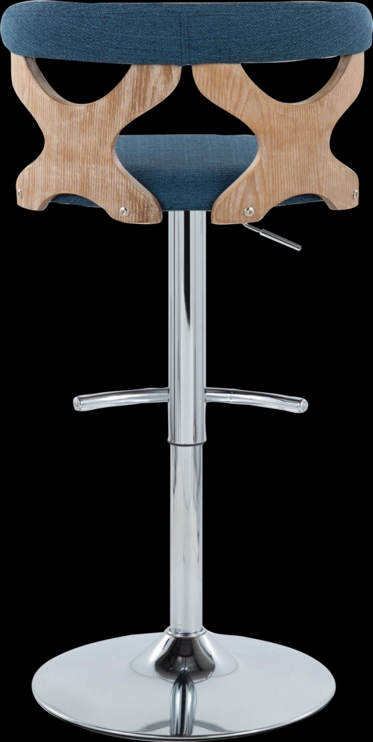 Wyndmoor IX Blue Adjustable Barstool, Set of 2 - Thumbnail - Image 9