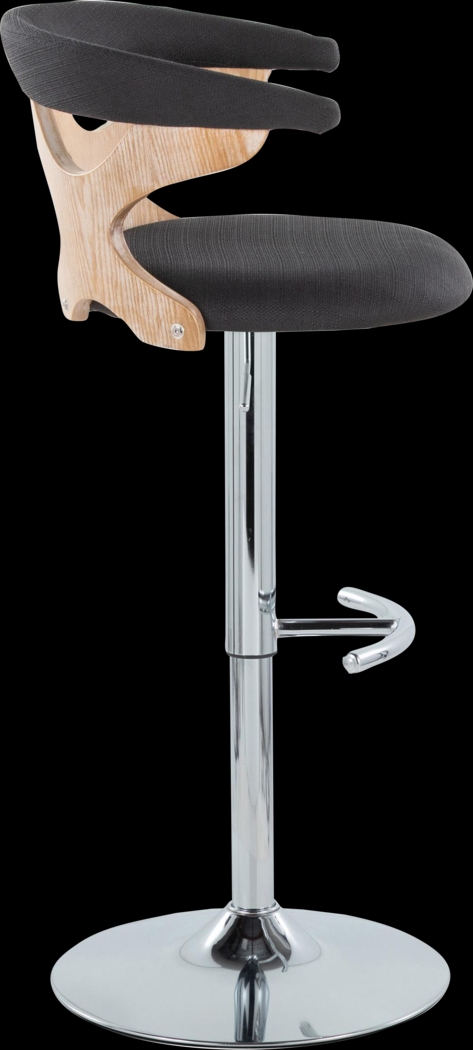 Wyndmoor IX Light Charcoal Adjustable Barstool, Set of 2 - Thumbnail - Image 6