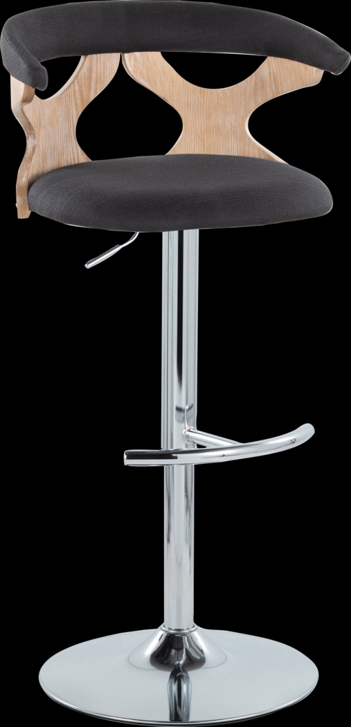Wyndmoor IX Light Charcoal Adjustable Barstool, Set of 2 - Thumbnail - Image 7
