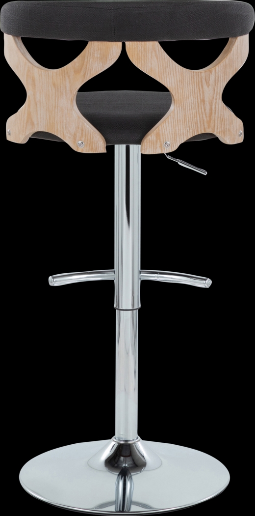 Wyndmoor IX Light Charcoal Adjustable Barstool, Set of 2 - Thumbnail - Image 9