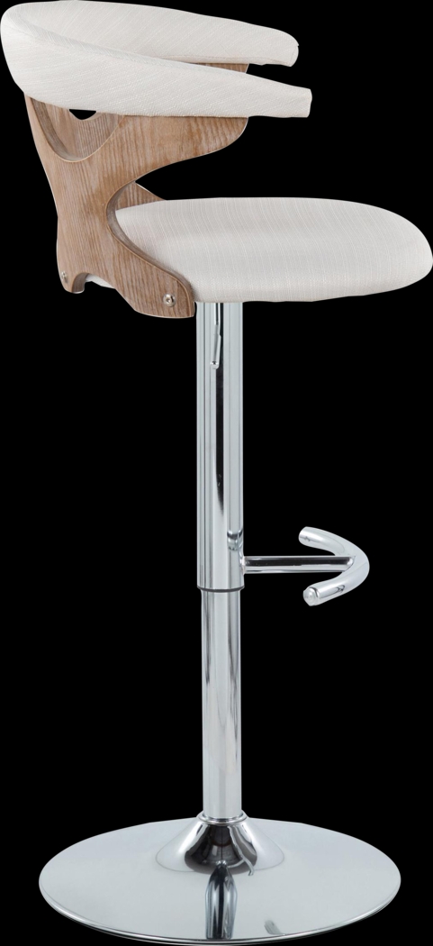 Wyndmoor IX Cream Adjustable Barstool, Set of 2 - Thumbnail - Image 7