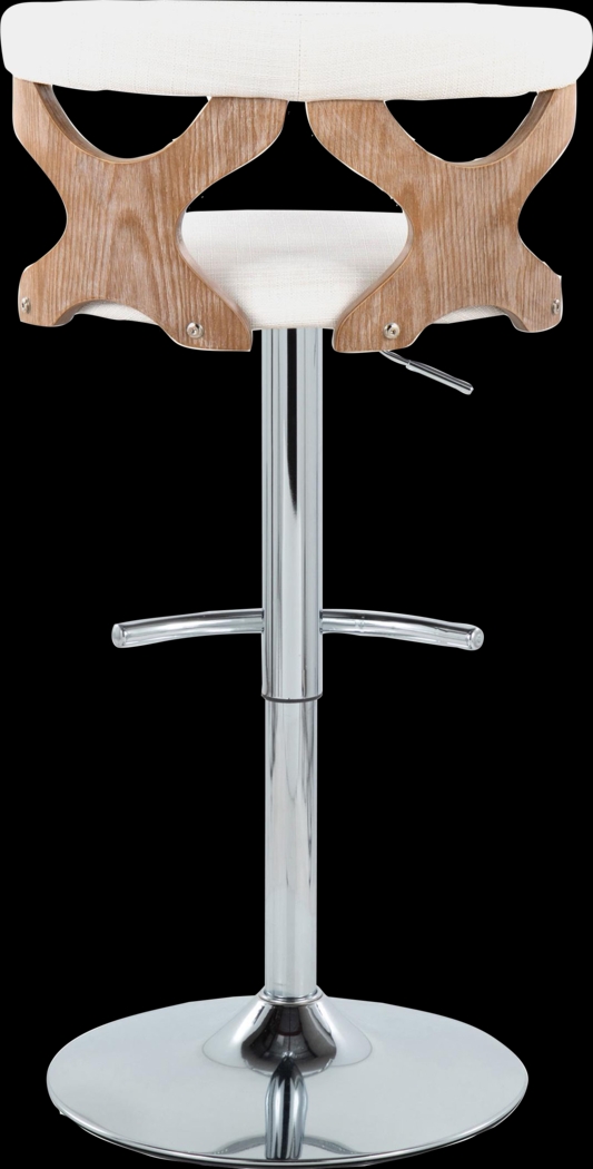 Wyndmoor IX Cream Adjustable Barstool, Set of 2 - Thumbnail - Image 8