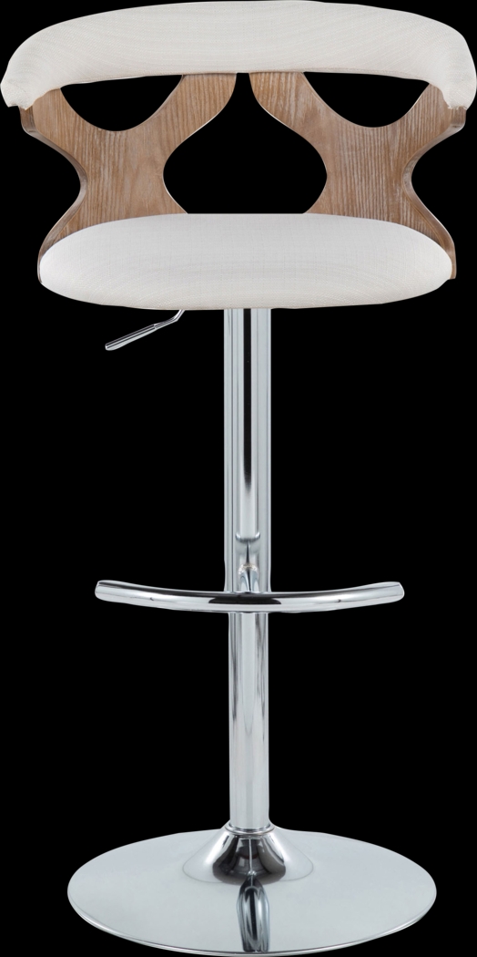 Wyndmoor IX Cream Adjustable Barstool, Set of 2 - Thumbnail - Image 10