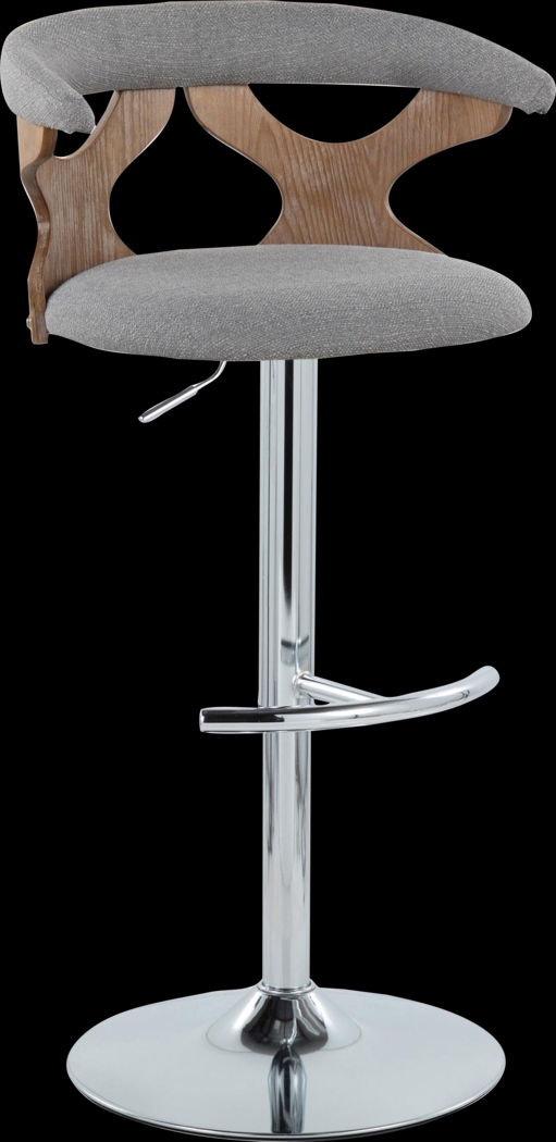 Wyndmoor IX Light Gray Adjustable Barstool, Set of 2 - Thumbnail - Image 6