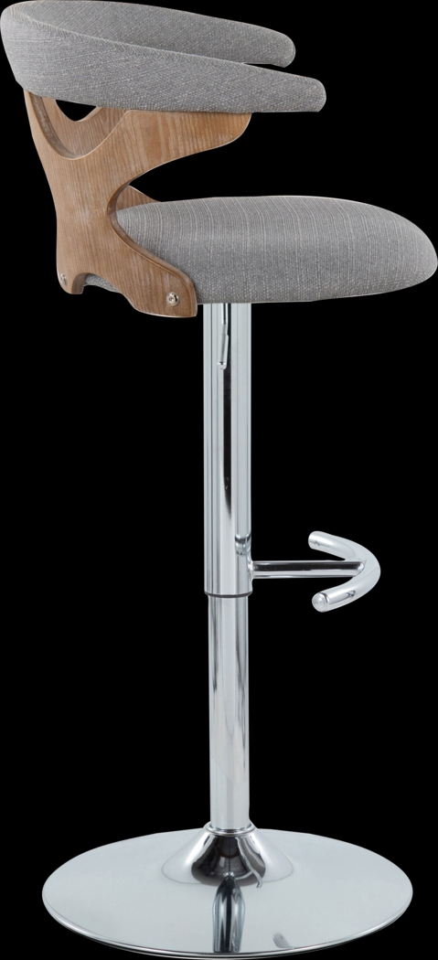 Wyndmoor IX Light Gray Adjustable Barstool, Set of 2 - Thumbnail - Image 7