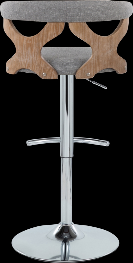 Wyndmoor IX Light Gray Adjustable Barstool, Set of 2 - Thumbnail - Image 9