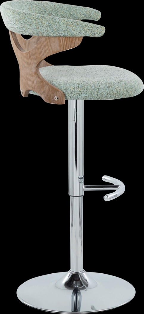 Wyndmoor IX Seafoam Adjustable Barstool, Set of 2 - Thumbnail - Image 7