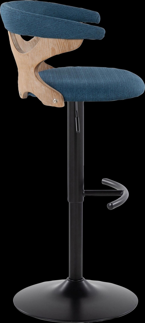 Wyndmoor VI Blue Adjustable Barstool, Set of 2 - Thumbnail - Image 6