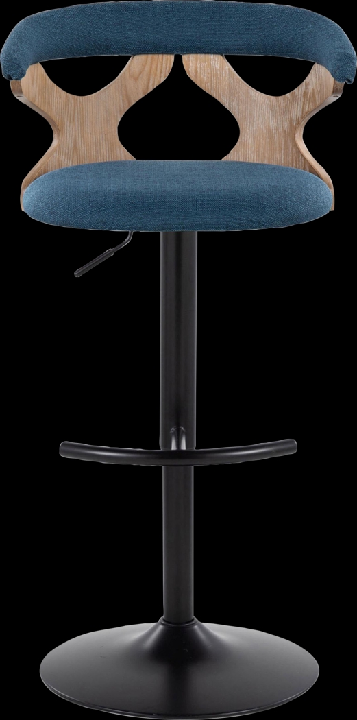 Wyndmoor VI Blue Adjustable Barstool, Set of 2 - Thumbnail - Image 8