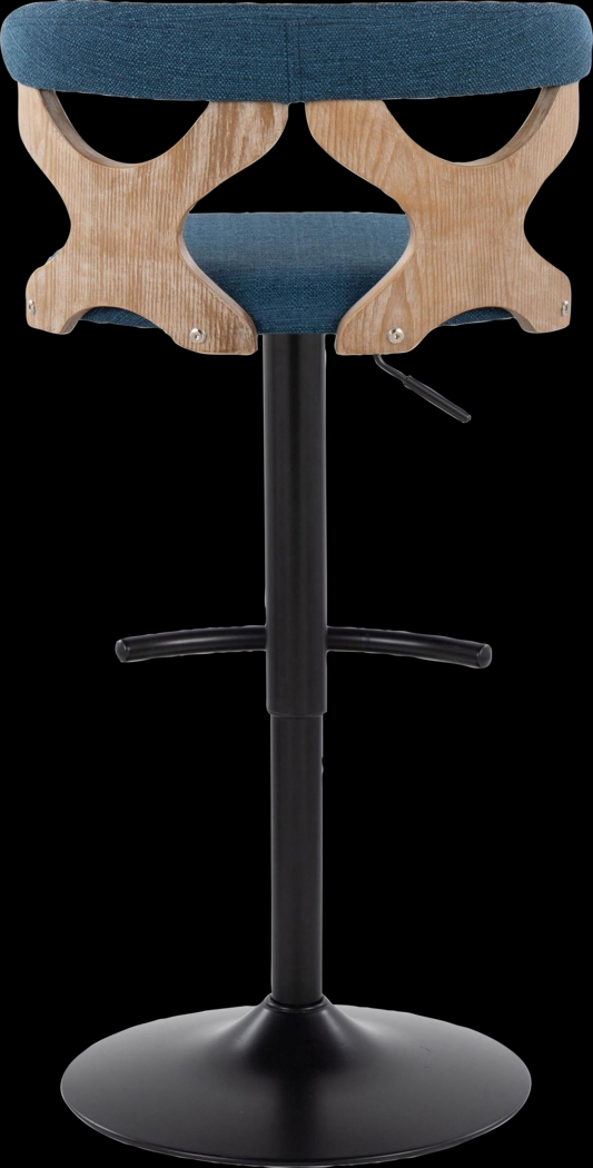 Wyndmoor VI Blue Adjustable Barstool, Set of 2 - Thumbnail - Image 10