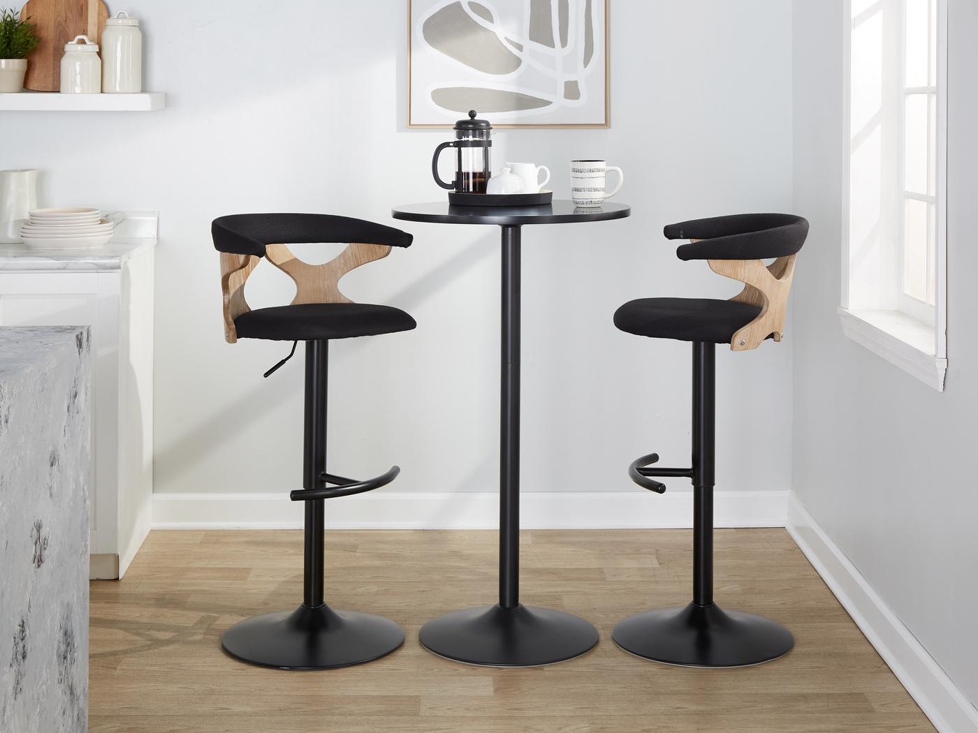 Wyndmoor VI Charcoal Adjustable Barstool, Set of 2 - Thumbnail - Image 5