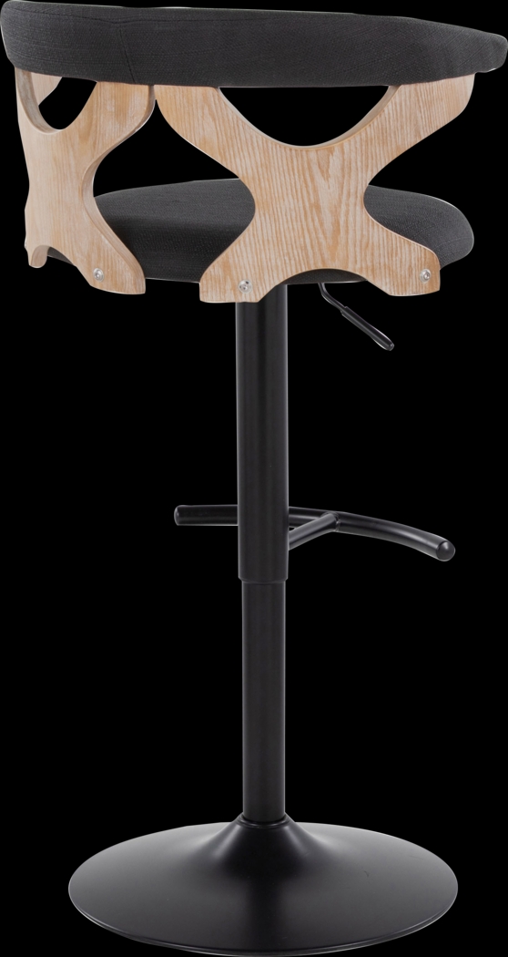 Wyndmoor VI Charcoal Adjustable Barstool, Set of 2 - Thumbnail - Image 9