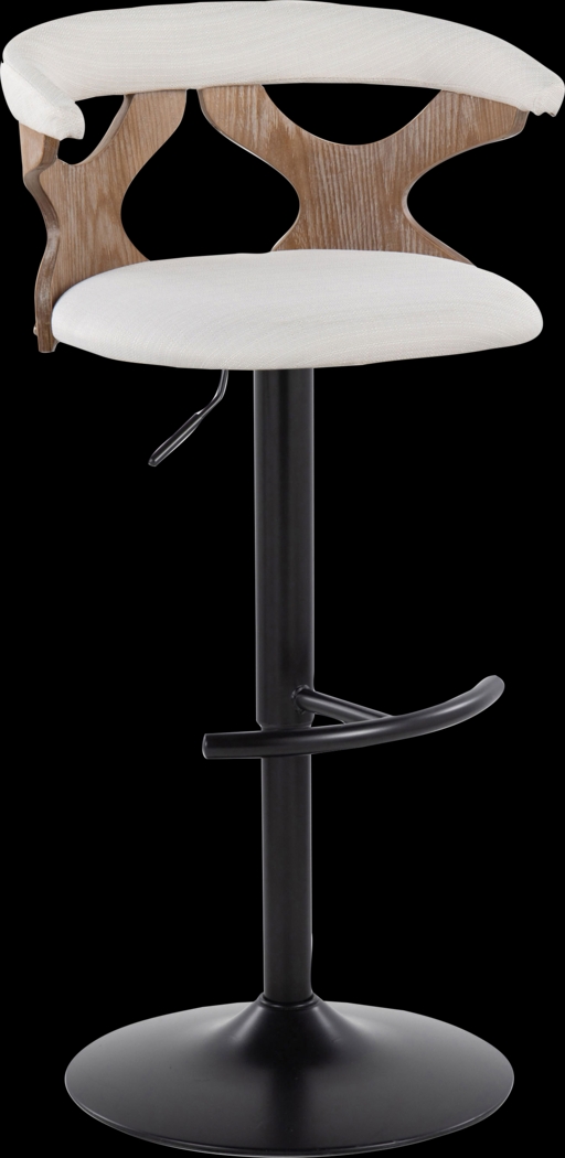 Wyndmoor VI Cream Adjustable Barstool, Set of 2 - Thumbnail - Image 7