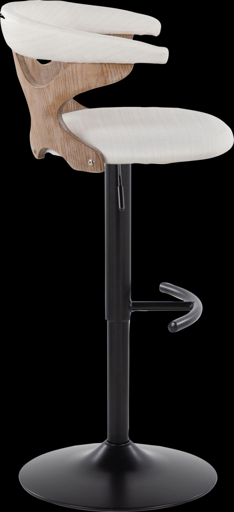 Wyndmoor VI Cream Adjustable Barstool, Set of 2 - Thumbnail - Image 8
