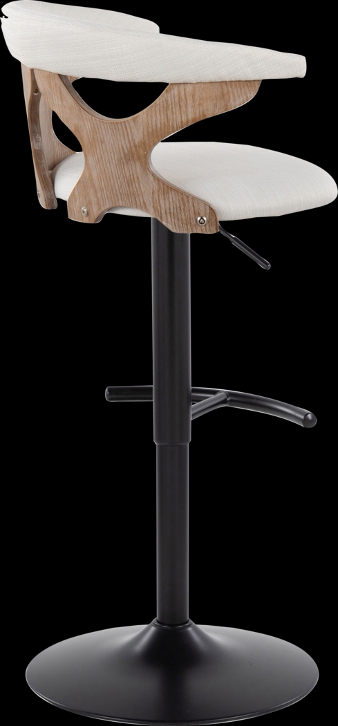 Wyndmoor VI Cream Adjustable Barstool, Set of 2 - Thumbnail - Image 9