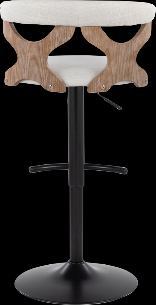 Wyndmoor VI Cream Adjustable Barstool, Set of 2 - Thumbnail - Image 10